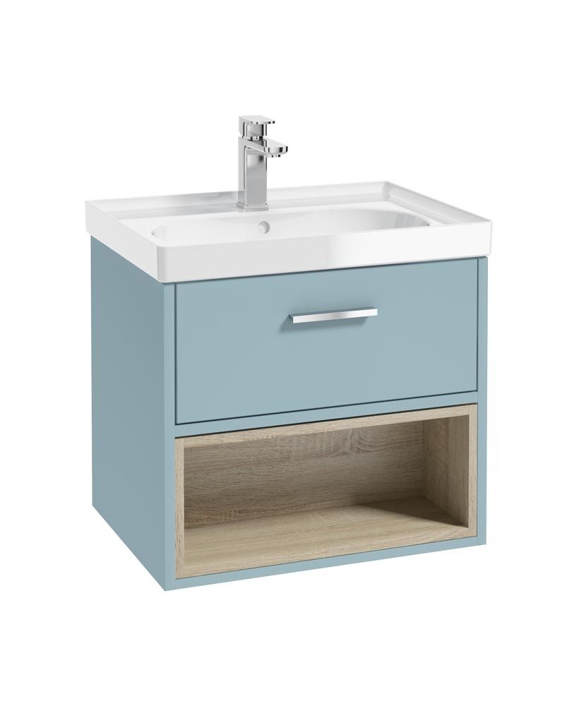 MALMO Wall Hung Single Drawer Vanity Unit & Basin