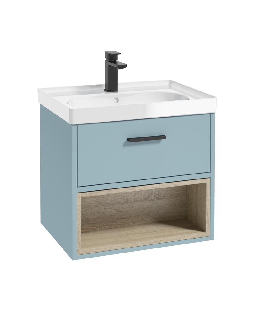 MALMO Wall Hung Single Drawer Vanity Unit & Basin
