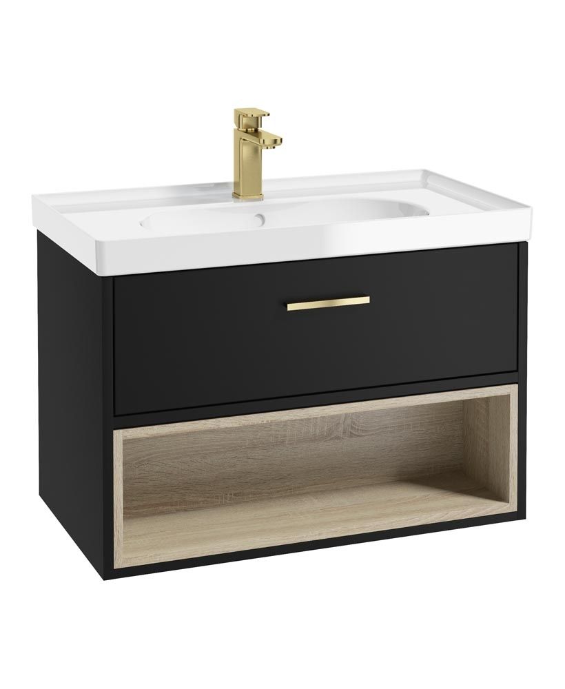 MALMO Wall Hung Single Drawer Vanity Unit & Basin
