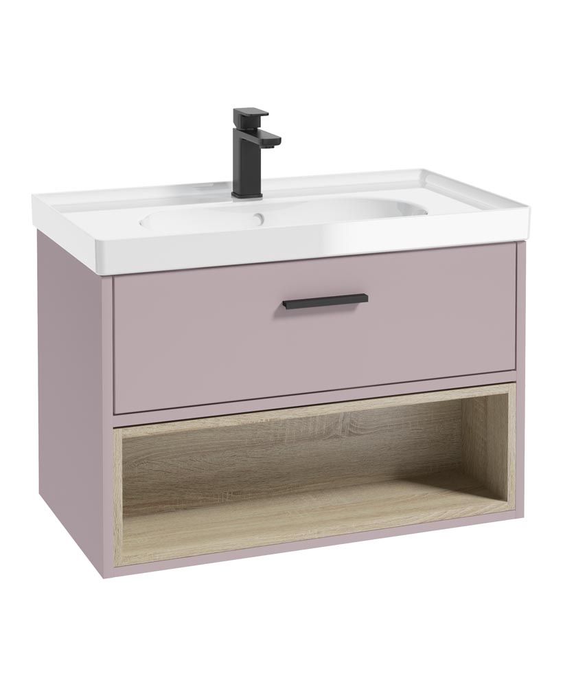 MALMO Wall Hung Single Drawer Vanity Unit & Basin