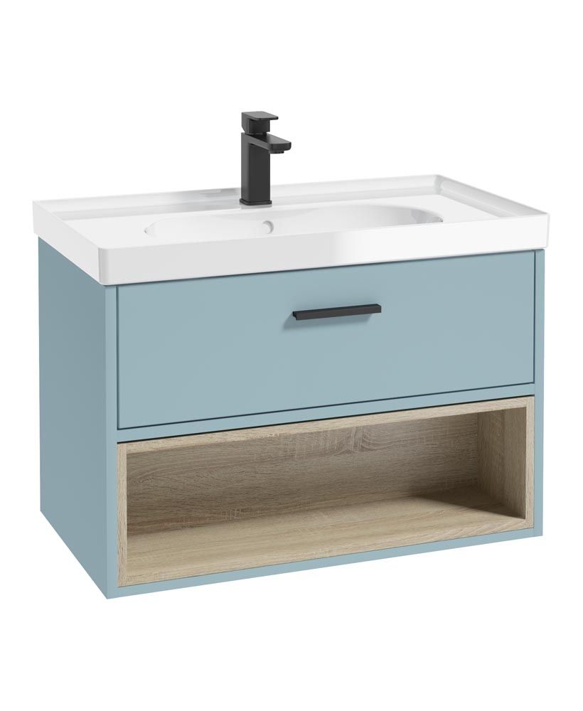 MALMO Wall Hung Single Drawer Vanity Unit & Basin