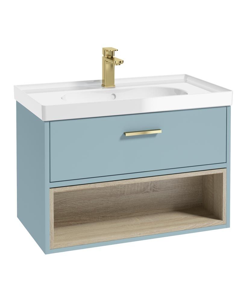 MALMO Wall Hung Single Drawer Vanity Unit & Basin