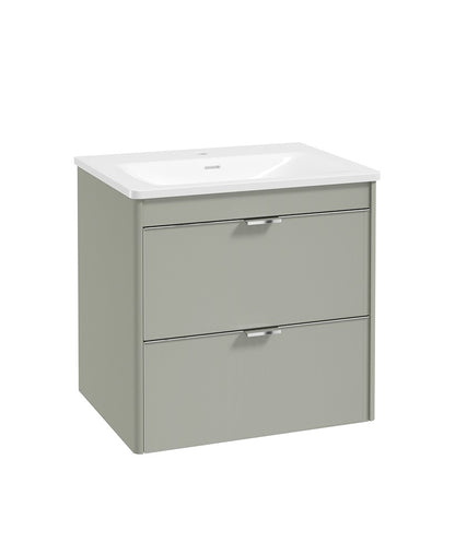 LUMIERE Wall Hung 60cm Two Drawer Vanity Basin
