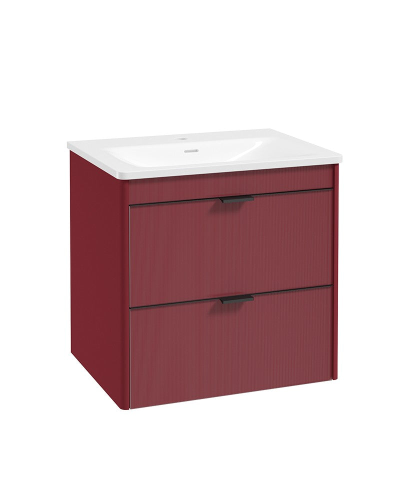 LUMIERE Wall Hung 60cm Two Drawer Vanity Basin