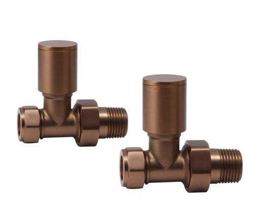 Amie Round Straight Rad Valve Country Bronze