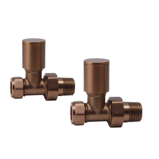 Amie Round Straight Rad Valve Country Bronze