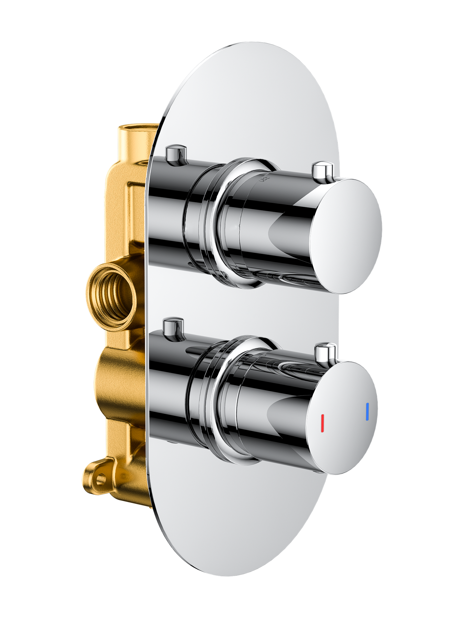 Round  Twin Single Outlet