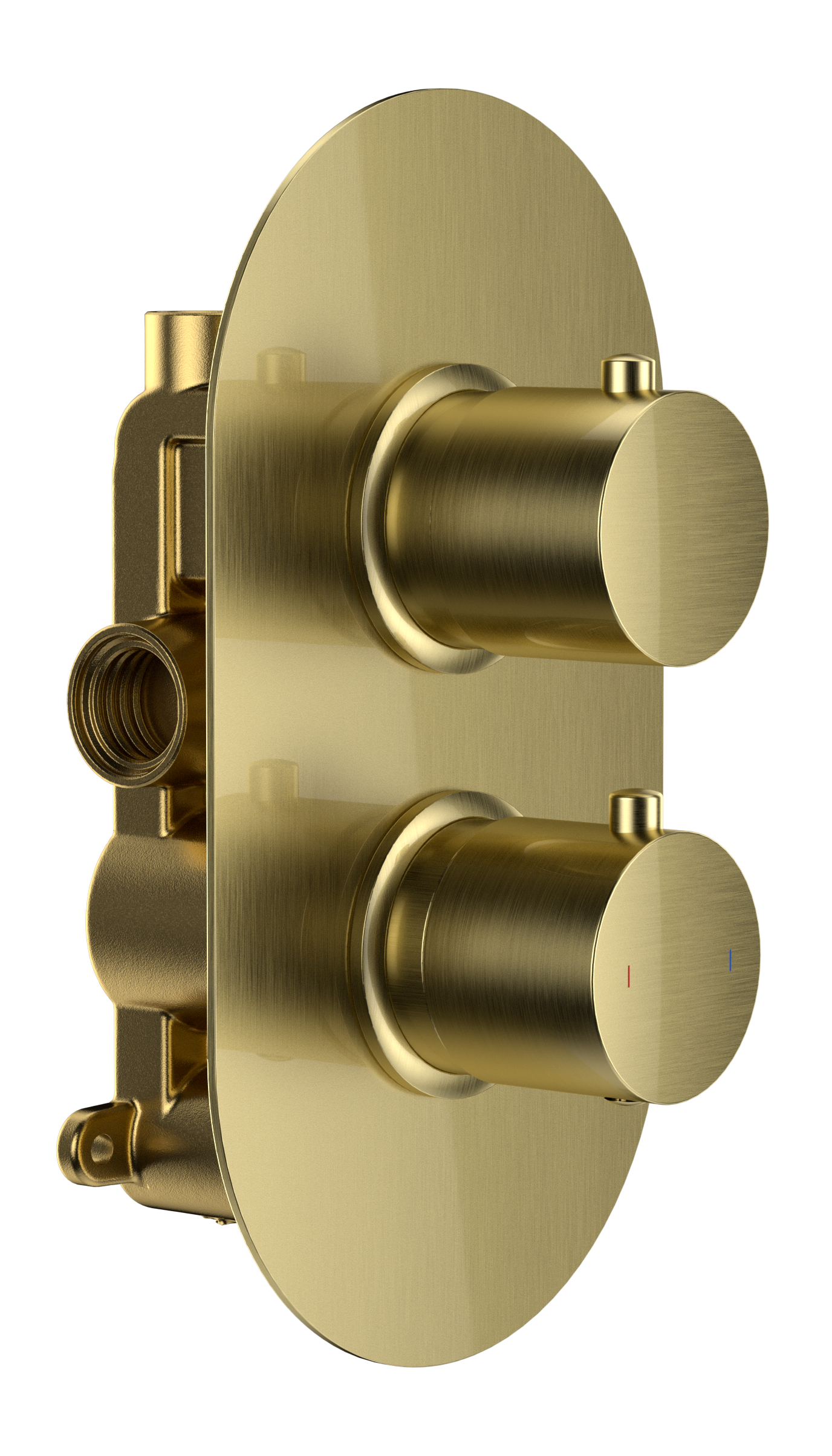 Round  Twin Single Outlet