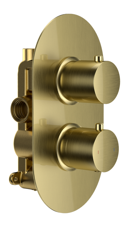 Round  Twin Single Outlet
