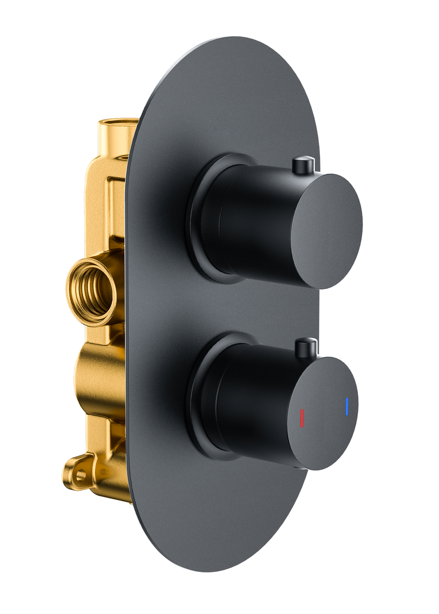 Round  Twin Single Outlet