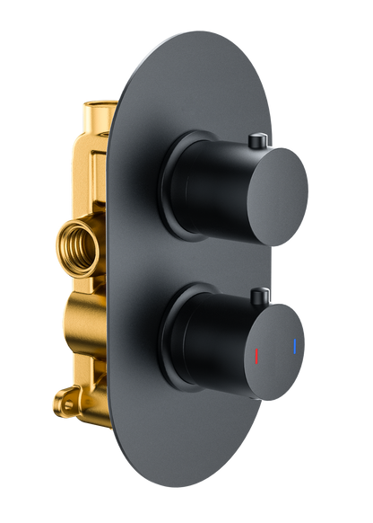 Round  Twin Single Outlet