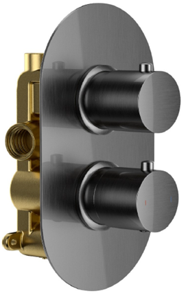 Round  Twin Single Outlet