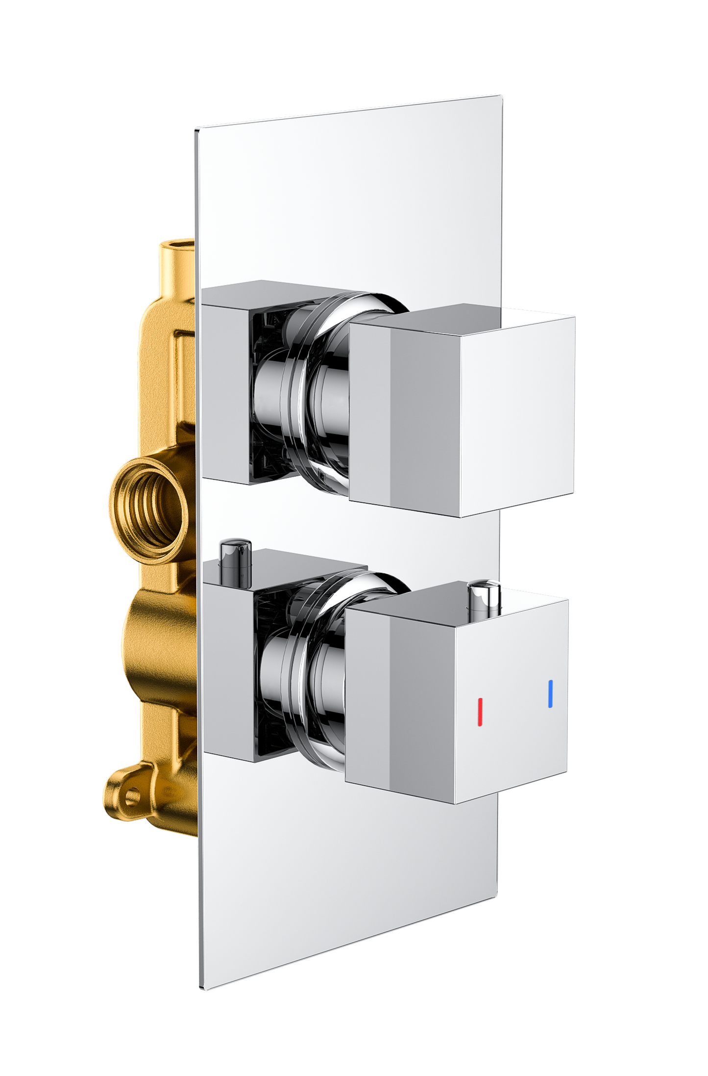 Square  Twin Single Outlet