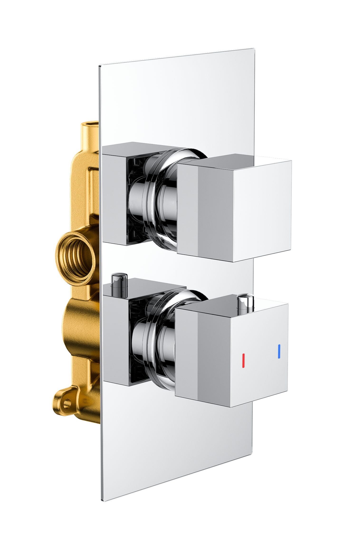 Square  Twin Single Outlet