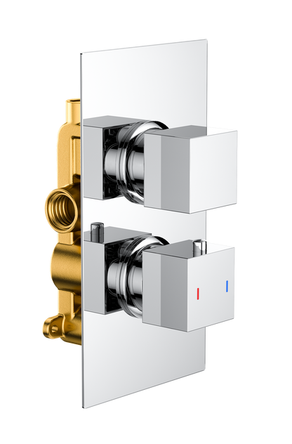 Square  Twin Single Outlet