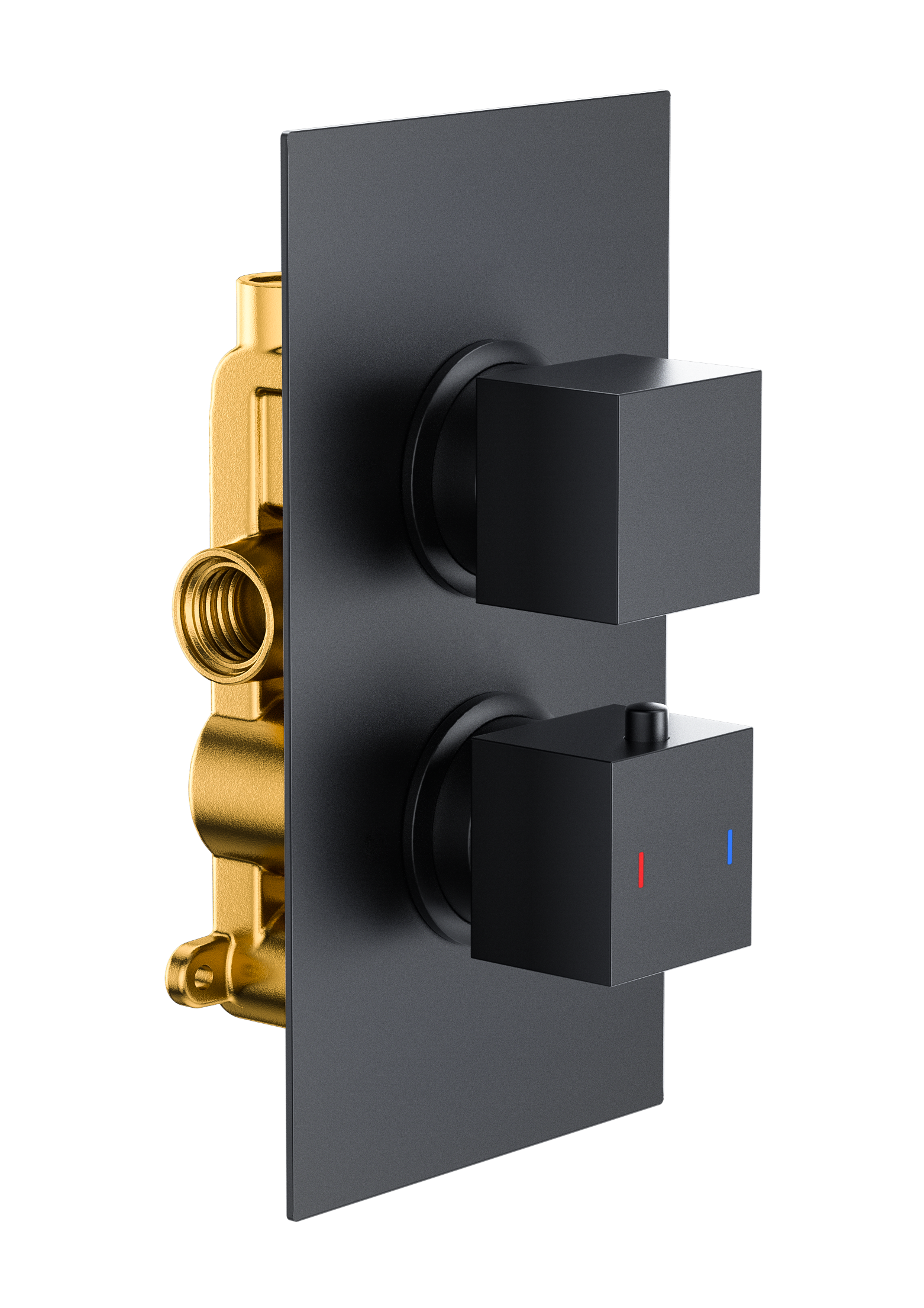 Square  Twin Single Outlet