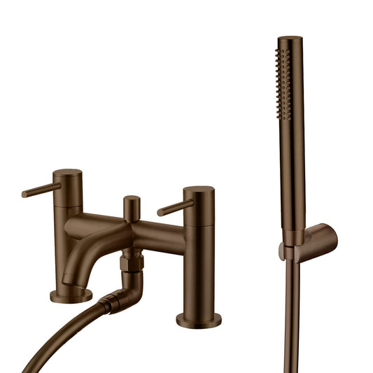 Giro Brushed Bronze Bath Shower Mixer