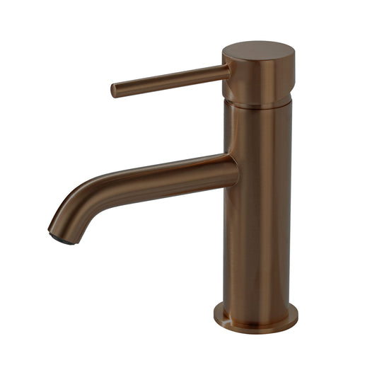 Giro Brushed Bronze Mono Basin Mixer (Inc Clicker Wast