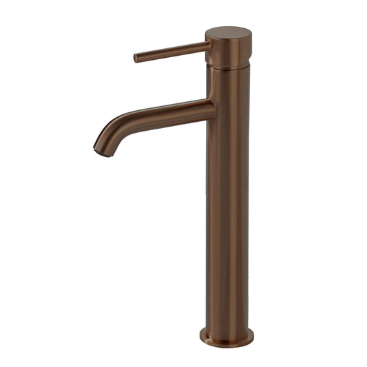 Giro Brushed Bronze Tall Mono Basin Mixer