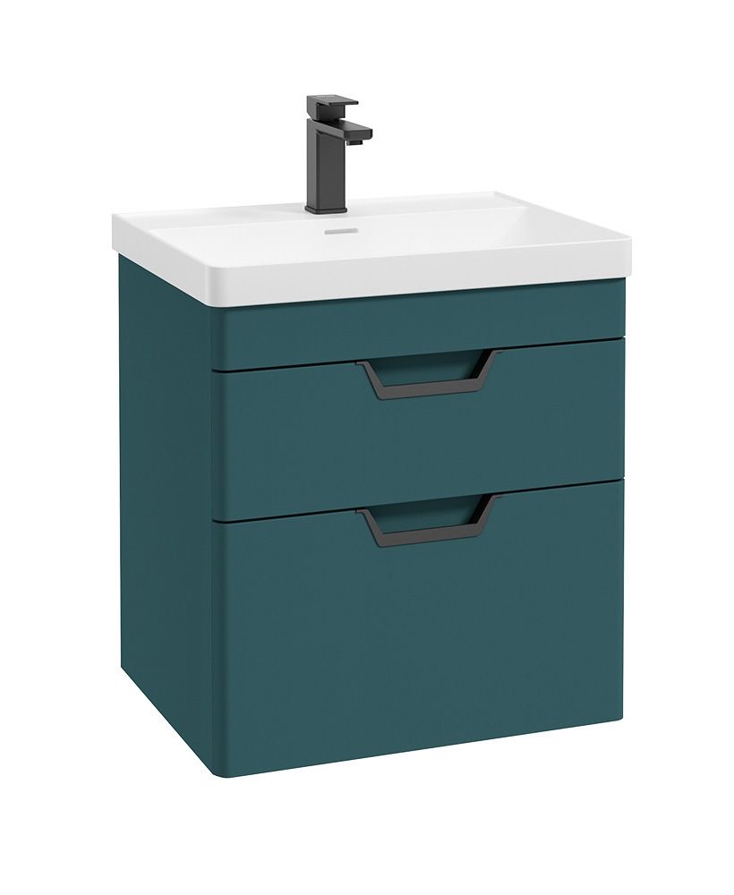 FREYA Wall Hung Two Drawer Vanity Unit & Basin