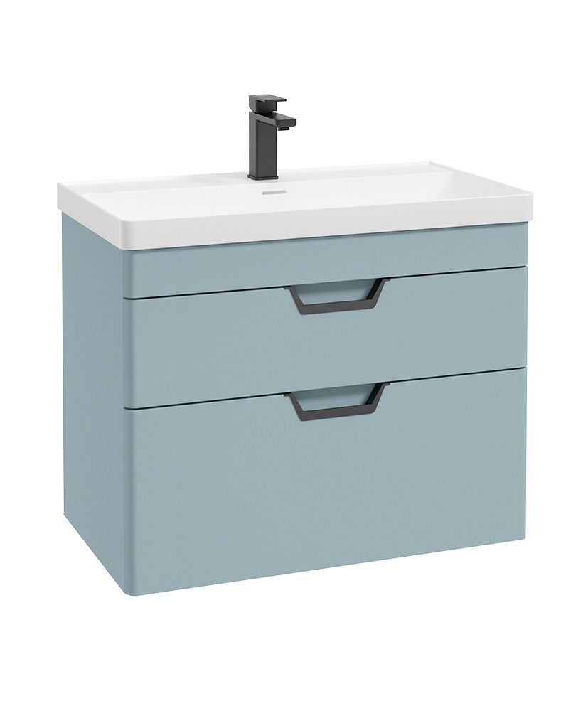 FREYA Wall Hung Two Drawer Vanity Unit & Basin