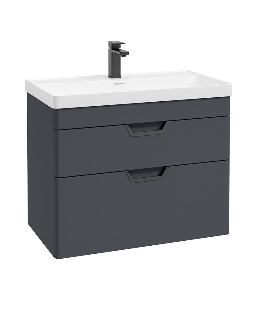 FREYA Wall Hung Two Drawer Vanity Unit & Basin