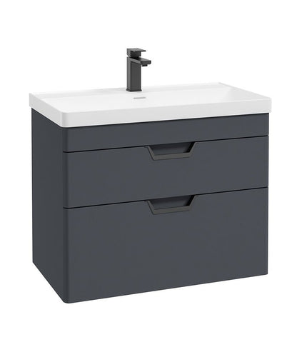 FREYA Wall Hung Two Drawer Vanity Unit & Basin