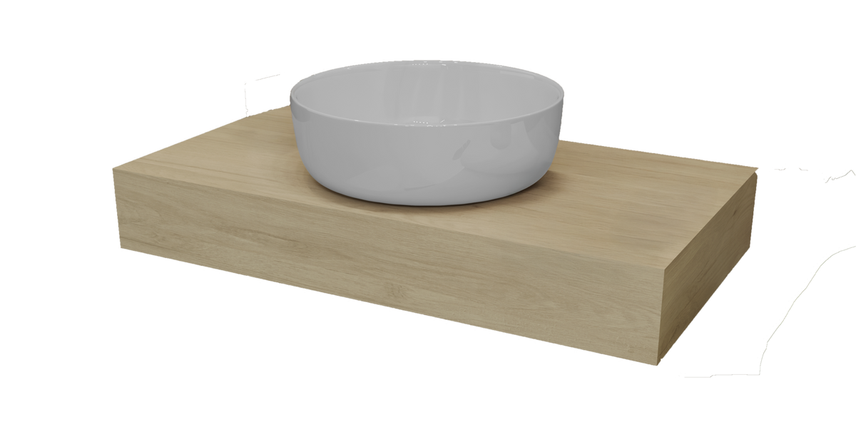 Cannes 1000mm Worktop Light Oak