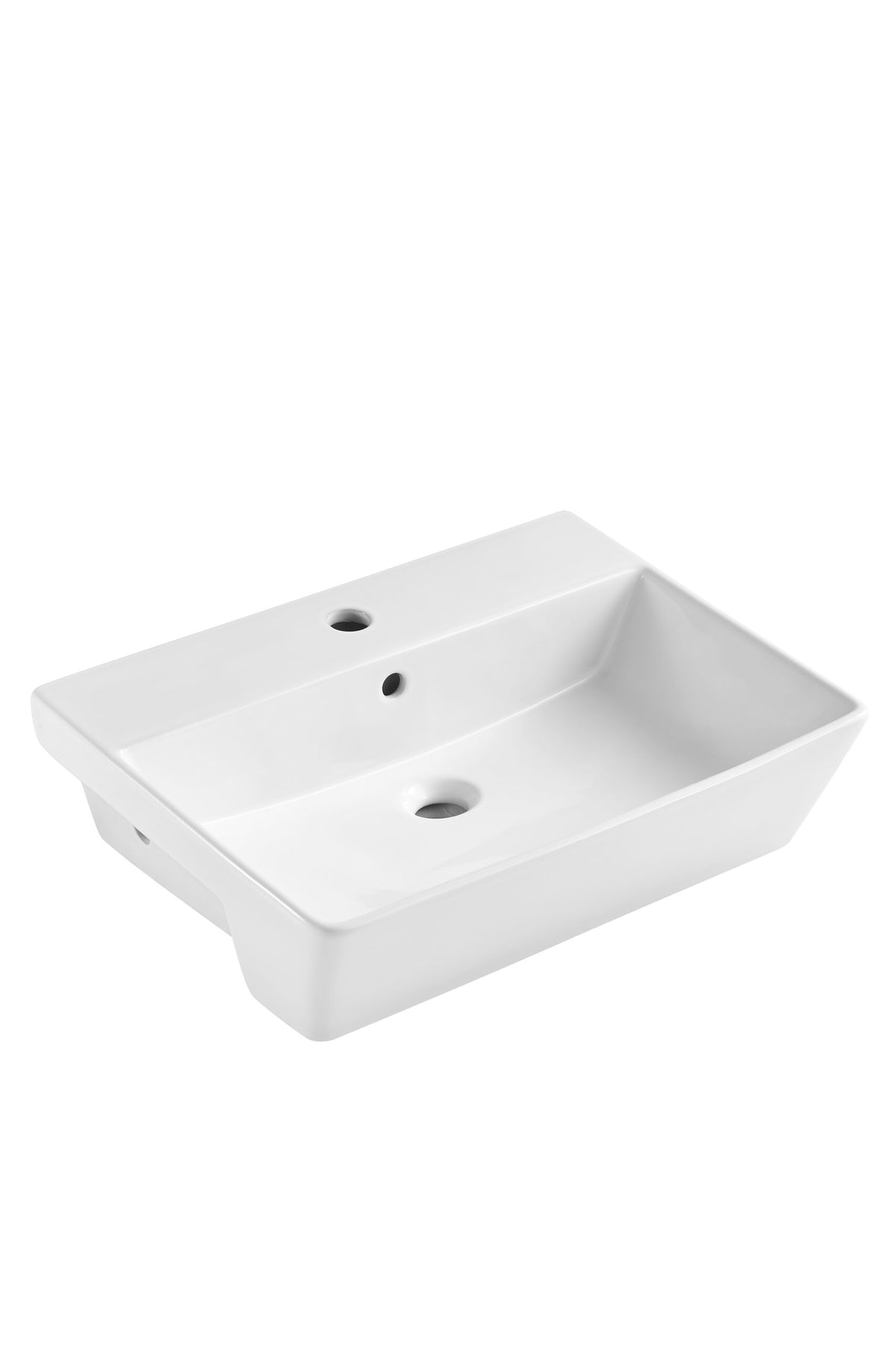55cm Square Semi-Recessed Basin
