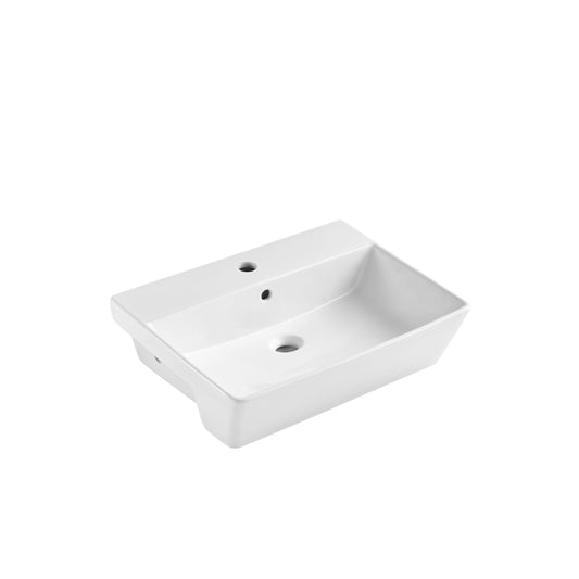 55cm Square Semi-Recessed Basin