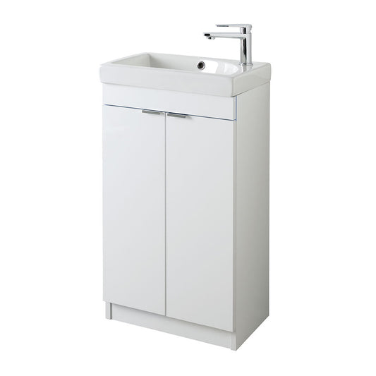 Faro 450mm White Vanity Unit & Basin - Tile Depot - 