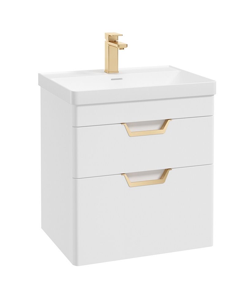 FREYA Wall Hung Two Drawer Vanity Unit & Basin