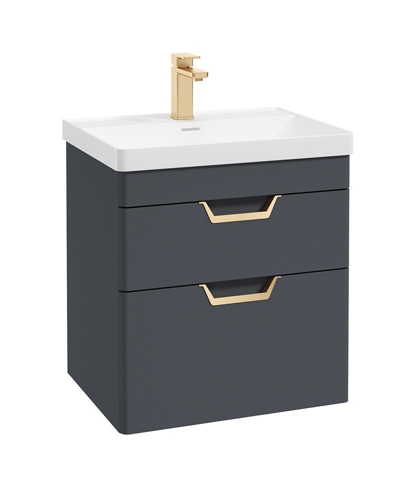 FREYA Wall Hung Two Drawer Vanity Unit & Basin