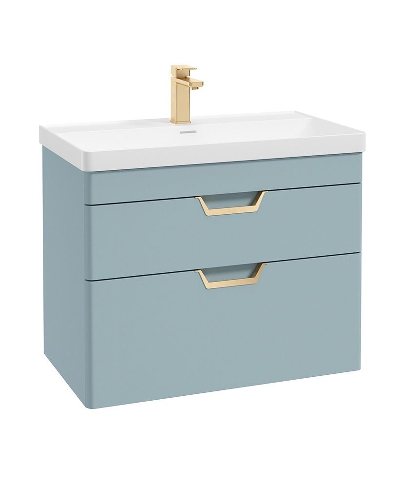 FREYA Wall Hung Two Drawer Vanity Unit & Basin