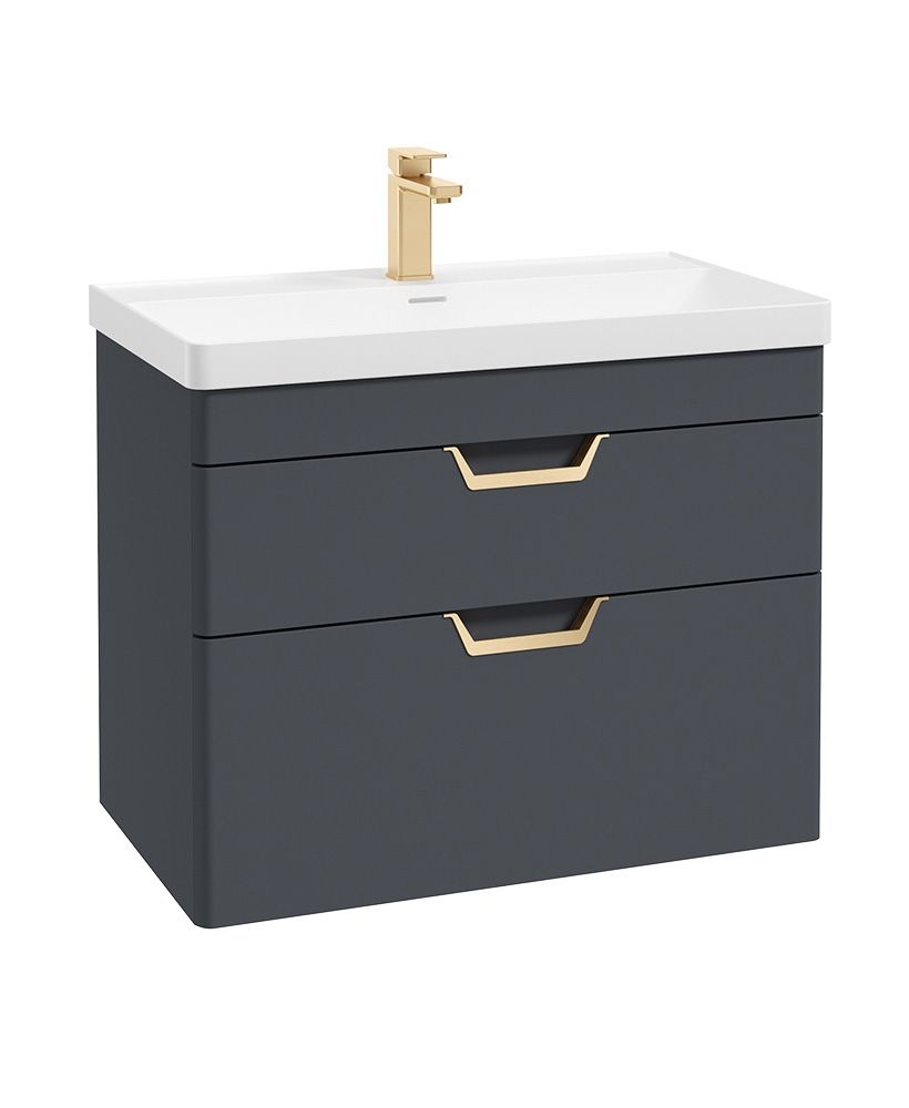 FREYA Wall Hung Two Drawer Vanity Unit & Basin