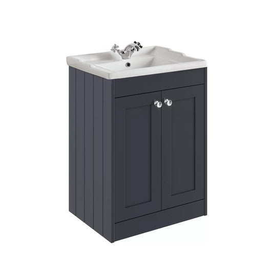 Kylemore 600mm Floor Standing Unit Satin Anthracite