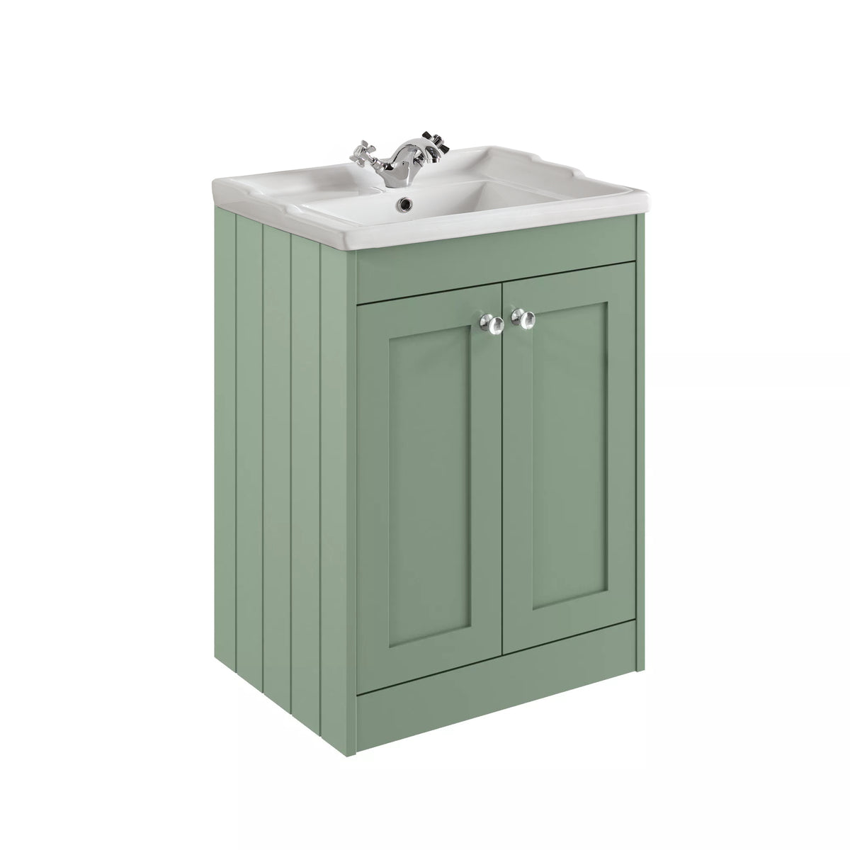 Kylemore 600mm Floor Standing Unit Satin Green