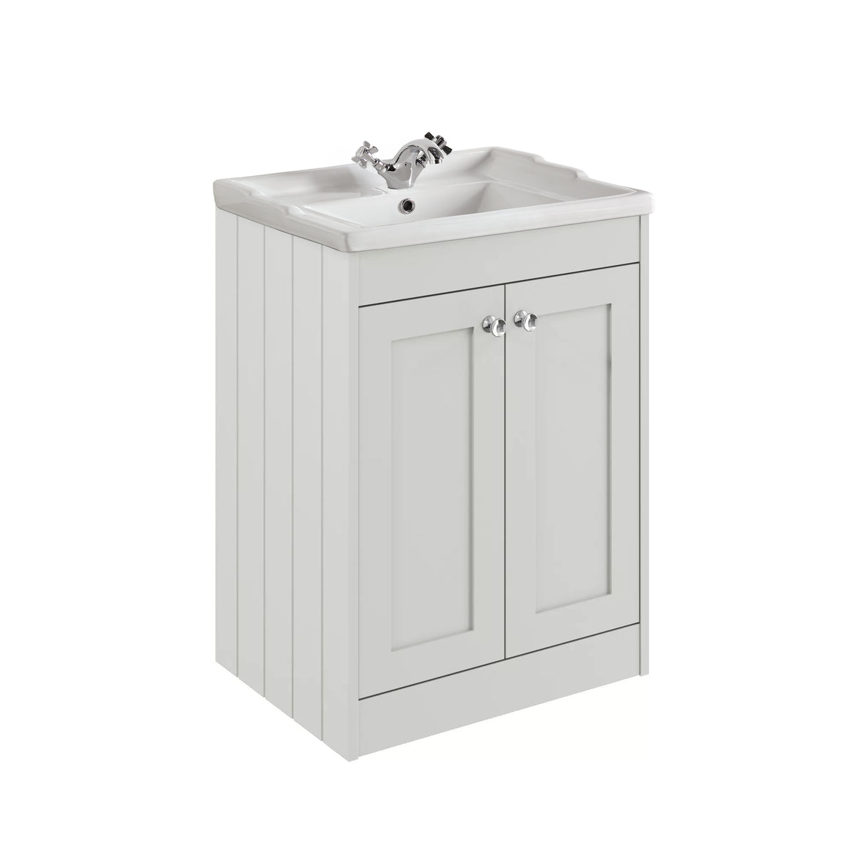 Kylemore 600mm Floor Standing Unit Satin White