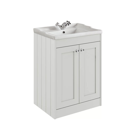 Kylemore 600mm Floor Standing Unit Satin White