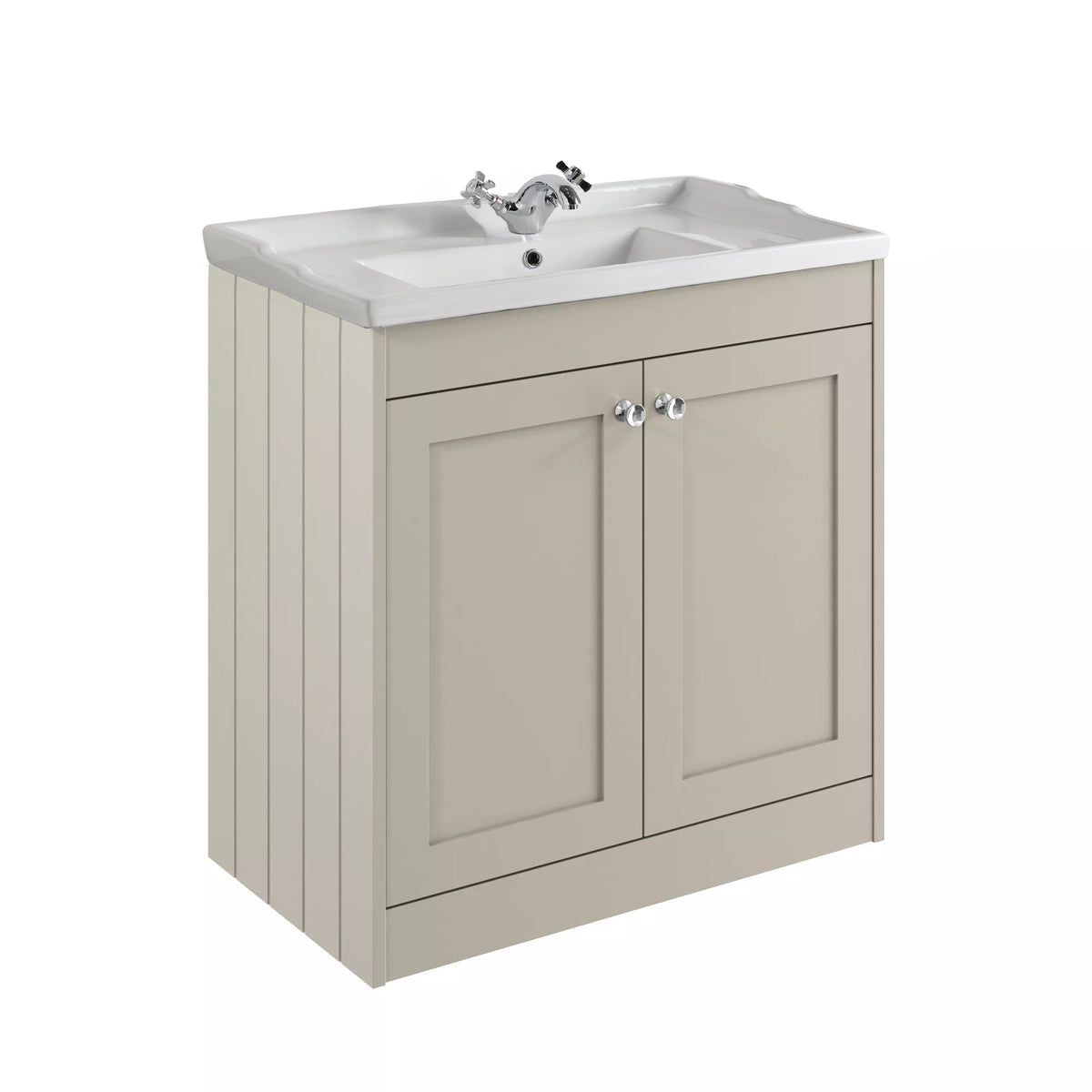 Kylemore 800mm Floor Standing Unit Oyster Stone