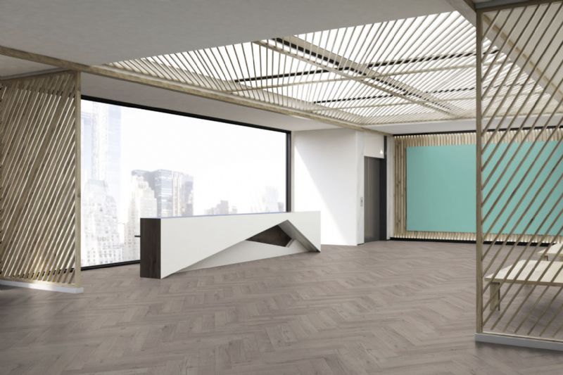 Oak Robust Grey Herringbone 12mm Pack Size 1.92m² - Tile Depot - 