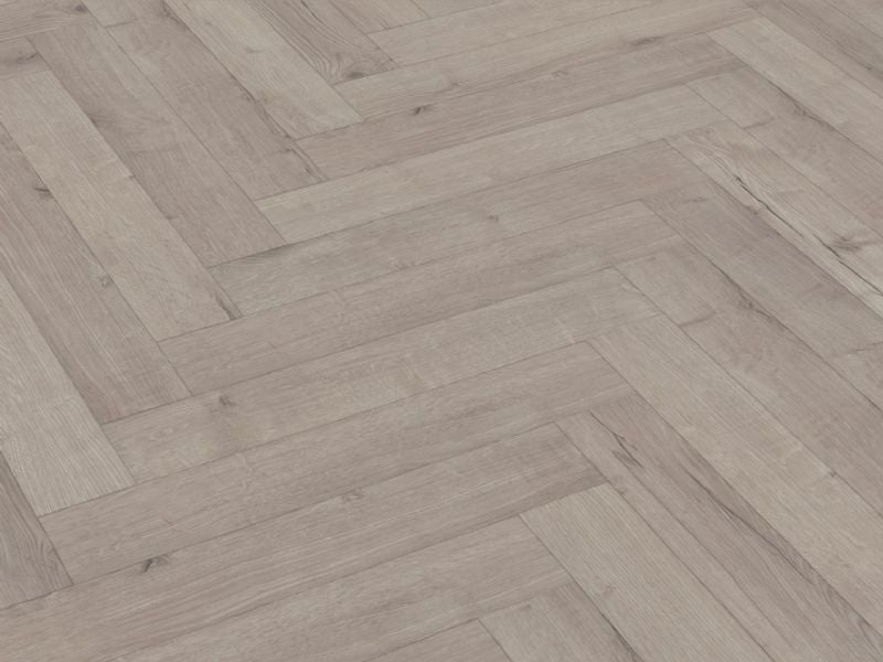 Oak Robust Grey Herringbone 12mm Pack Size 1.92m² - Tile Depot - 