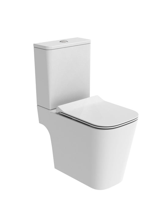 Compass Square Close Coupled Open Back Wc Pan