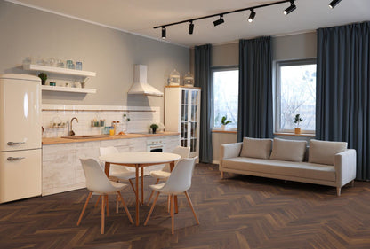 The Castro Collection Walnut Herringbone 90