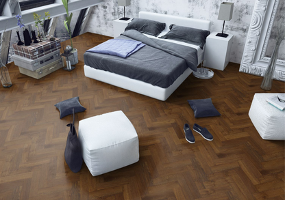 Strata Fifteen Double Smoked Oak Herringbone 90 - Engineered