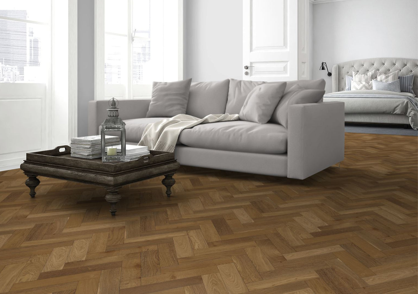 Strata Fifteen Harvest Oak Herringbone 90 - Engineered