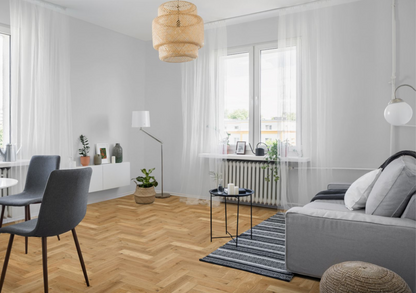 Strata Fifteen Natural Brushed Oak Herringbone 90 - Engineered