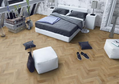 Strata Fifteen Orchid White Oak Herringbone 90 - Engineered