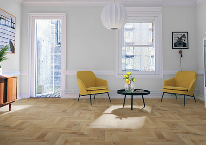 Strata Fifteen Orchid White Oak Herringbone 90 - Engineered