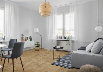 Strata Fifteen Orchid White Oak Herringbone 90 - Engineered